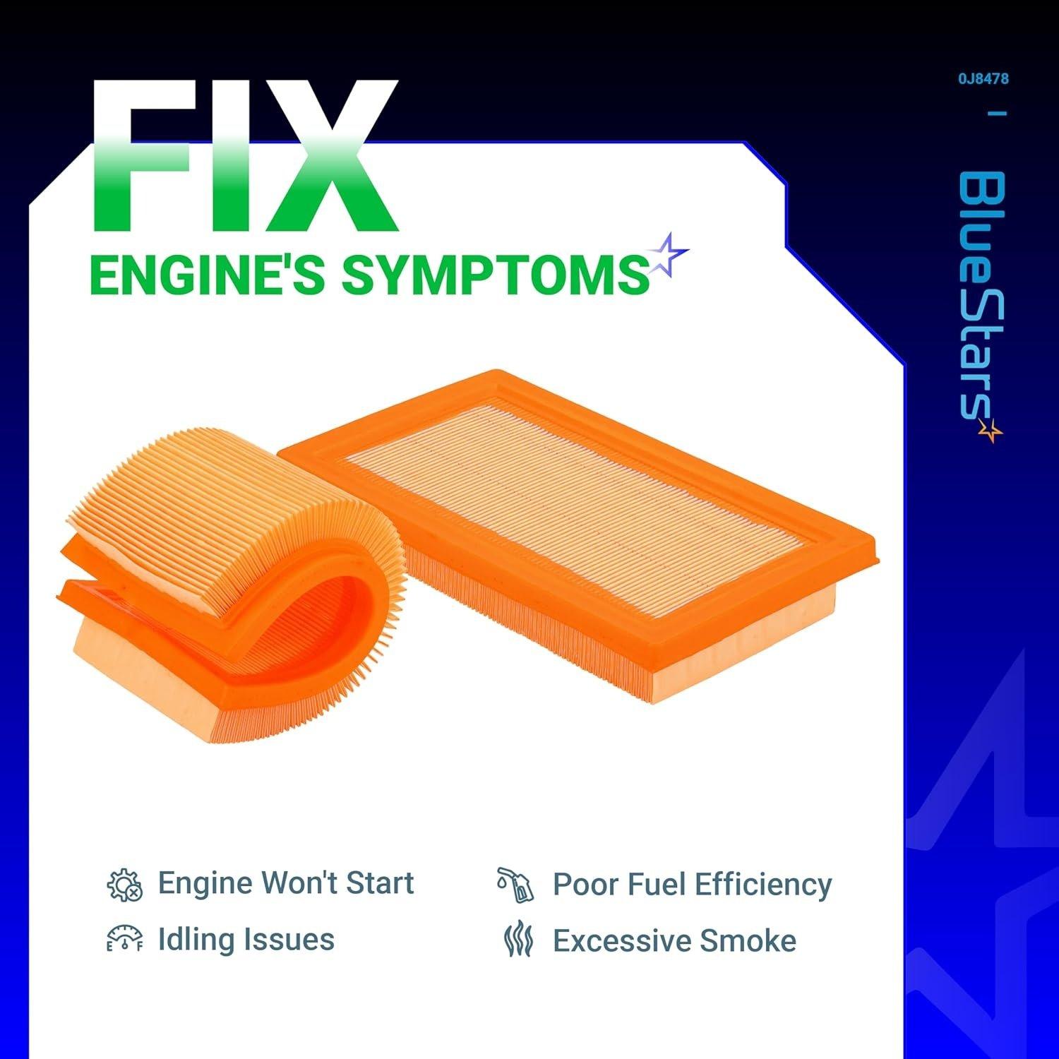 [Lifetime Warranty] 0J8478 Air Filter - Pack of 2 image 3