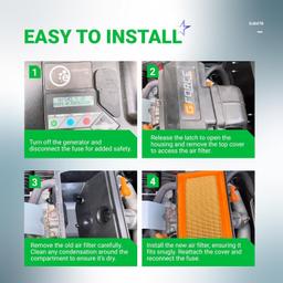 [Lifetime Warranty] 0J8478 Air Filter - Pack of 2 thumbnail 1