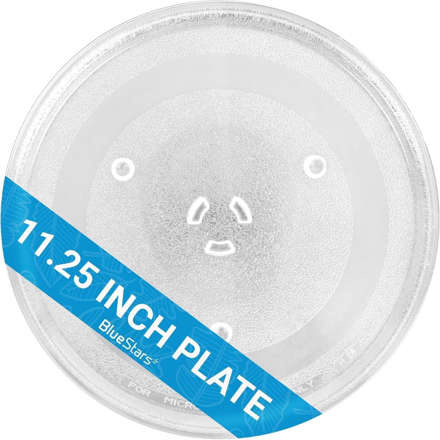 [Lifetime Warranty] 11.25" / 28.5cm Microwave Glass Plate - Replaces WB49X10097 WB39X0078 WB49X10034 EAP651544 PS651544 - Universal Fit 11-1/4" Samsung LG Hotpoint Microwaves Ovens image 0