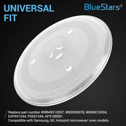 [Lifetime Warranty] 11.25" / 28.5cm Microwave Glass Plate - Replaces WB49X10097 WB39X0078 WB49X10034 EAP651544 PS651544 - Universal Fit 11-1/4" Samsung LG Hotpoint Microwaves Ovens thumbnail 1
