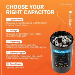 [Lifetime Warranty] 216-259 uF MFD 110-125 VAC CD60 - Fits AC Motor Run, Fan Start, Heat Pump - Pack of 2 thumbnail 1