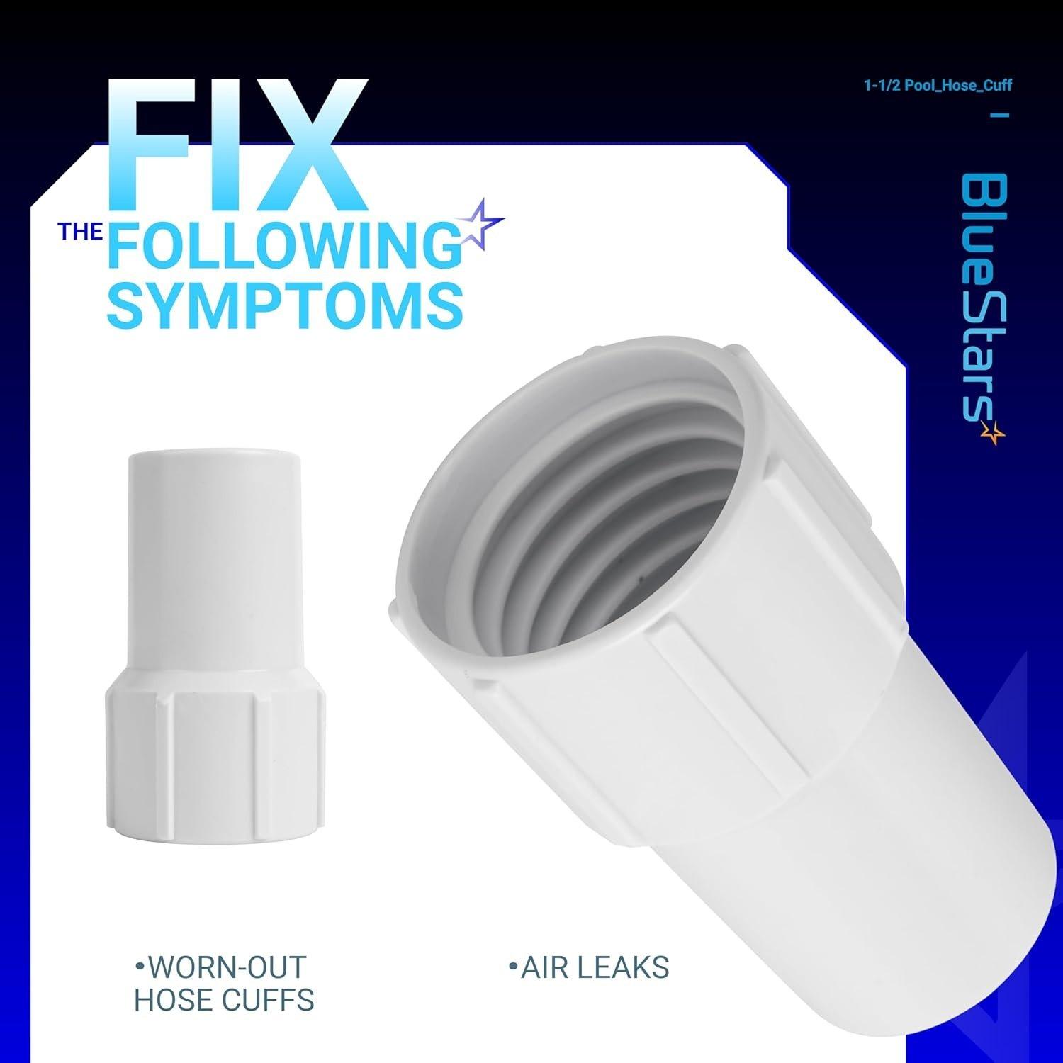 [Lifetime Warranty] 1-1/2 Inch Pool Vacuum Hose Cuff, Pack of 4 image 6