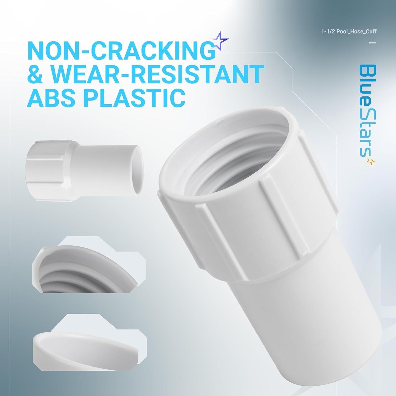[Lifetime Warranty] 1-1/2 Inch Pool Vacuum Hose Cuff, Pack of 4 image 4