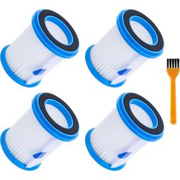 [Lifetime Warranty] HEPA Filter with White Mesh for INSE N5S N5T S6T S6P Pro S610/ TMA T120 T121 T151 T150 T220 T210 T181 T180 T220 Cordless Vacuum Cleaners - Pack of 4 + Brush thumbnail 0