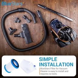 [Lifetime Warranty] HEPA Filter with White Mesh for INSE N5S N5T S6T S6P Pro S610/ TMA T120 T121 T151 T150 T220 T210 T181 T180 T220 Cordless Vacuum Cleaners - Pack of 4 + Brush thumbnail 3