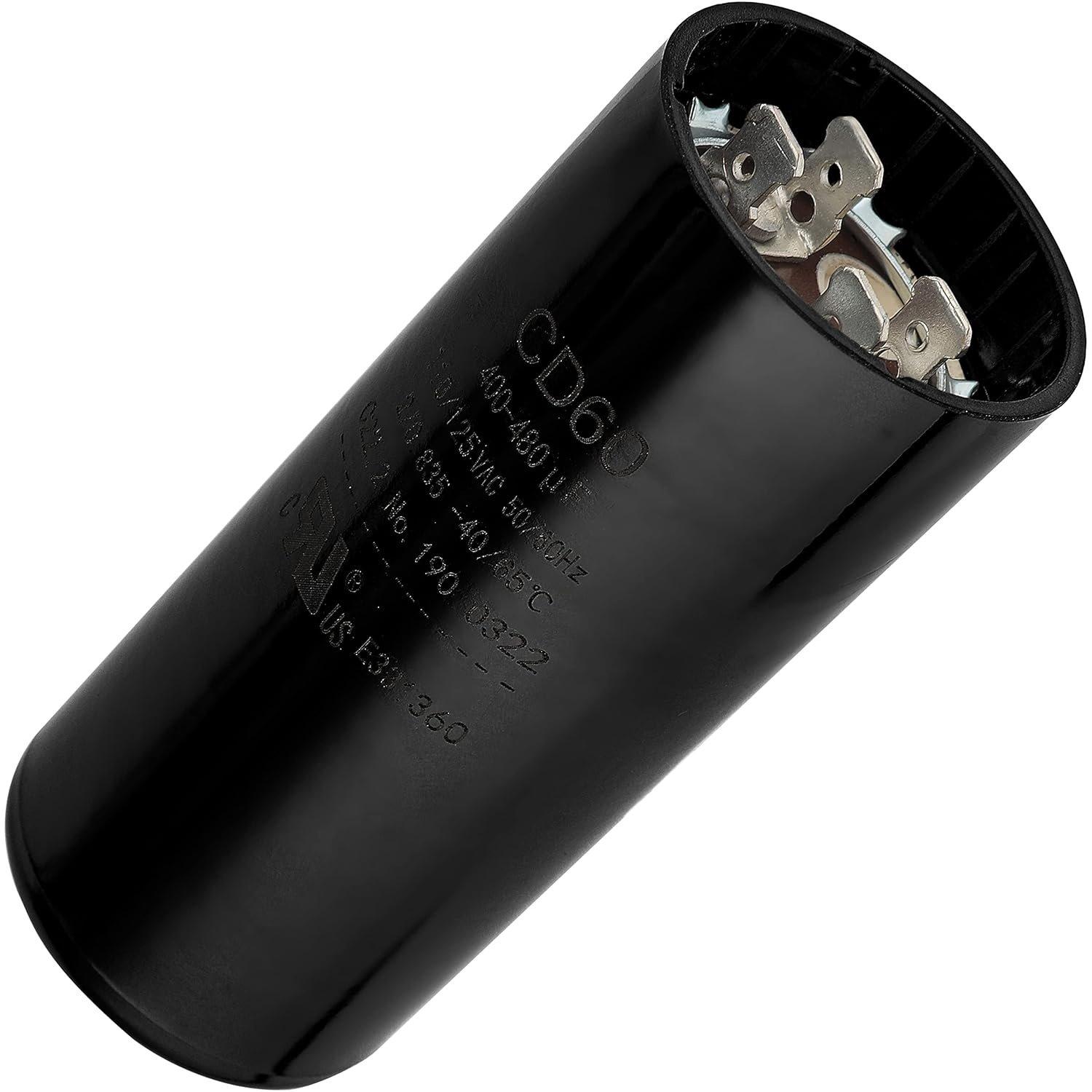 400-480 uF/MFD 110-125 VAC Round Motor Start Capacitor image 0