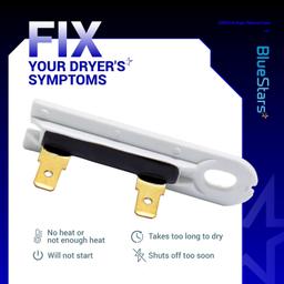 [Lifetime Warranty] 3392519 Dryer Thermal Fuse - Compatible with Whirlpool Maytag Kenmore Dryers - Replaces AP6008325 3388651 694511 80005 WP3392519VP WP3392519 ET401 PS11741460 - Pack of 3 thumbnail 2