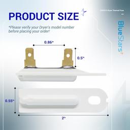 [Lifetime Warranty] 3392519 Dryer Thermal Fuse - Compatible with Whirlpool Maytag Kenmore Dryers - Replaces AP6008325 3388651 694511 80005 WP3392519VP WP3392519 ET401 PS11741460 - Pack of 3 thumbnail 6