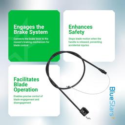 [Lifetime Warranty] 112-8818 Brake Cable for 20" Rear Bagging thumbnail 4