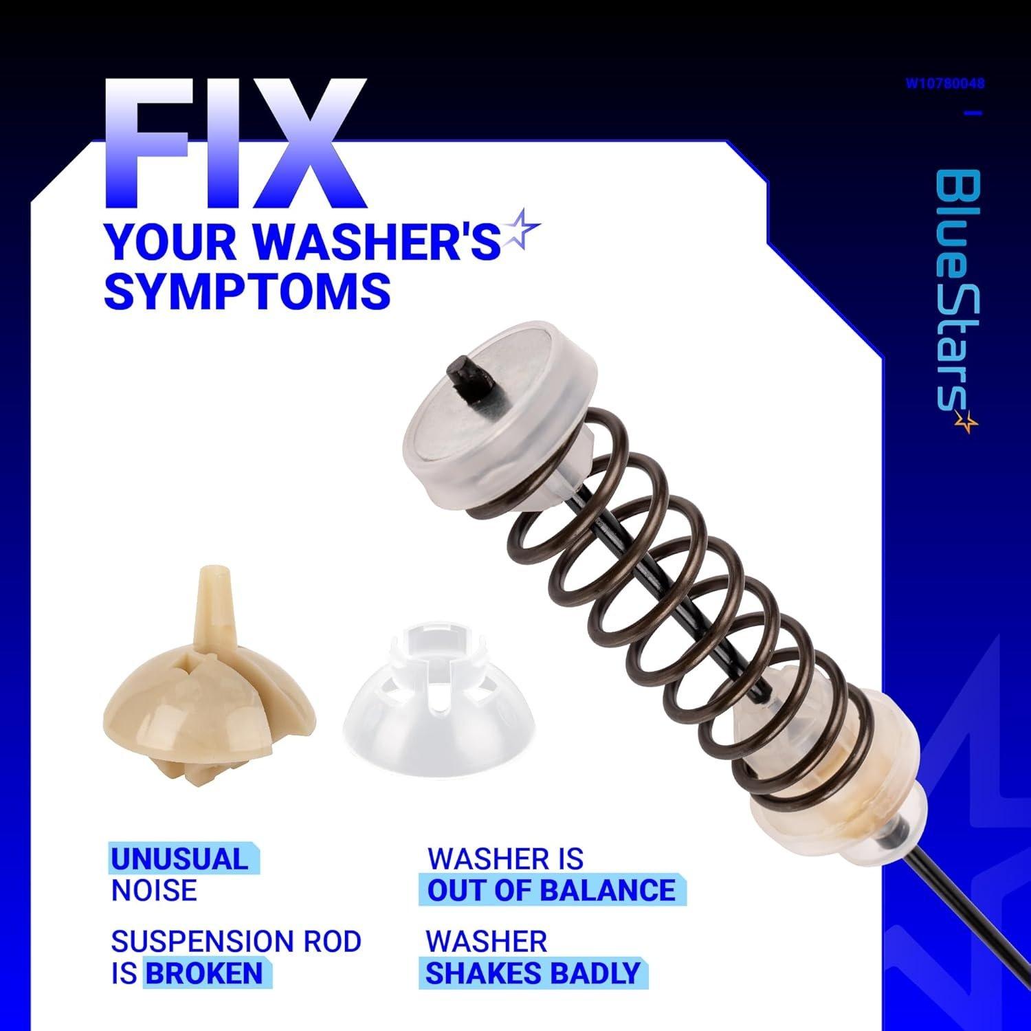 W10780048 Washer Suspension Rod Kit 23.6in image 1