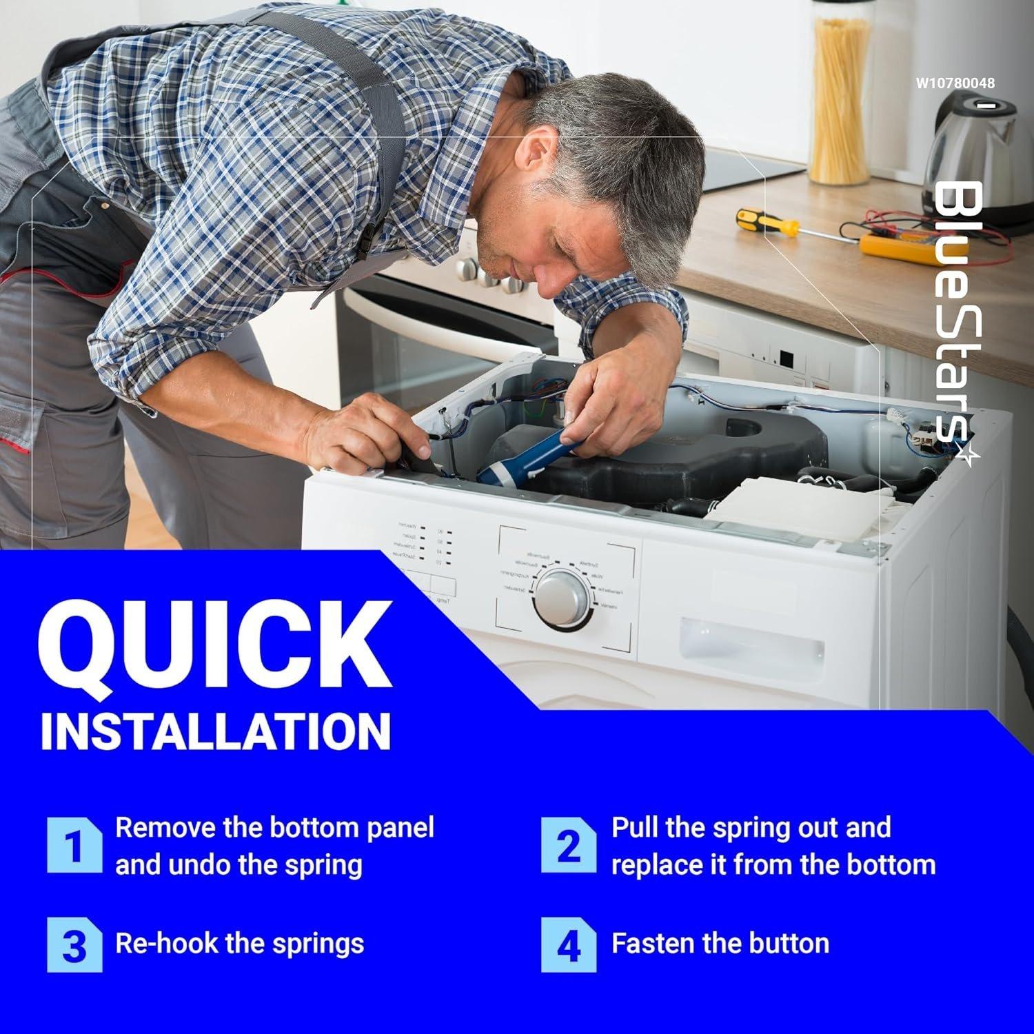 W10780048 Washer Suspension Rod Kit 23.6in image 3