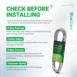 [Lifetime Warranty] 119-8820 Mower Drive Deck V-Belt thumbnail 8