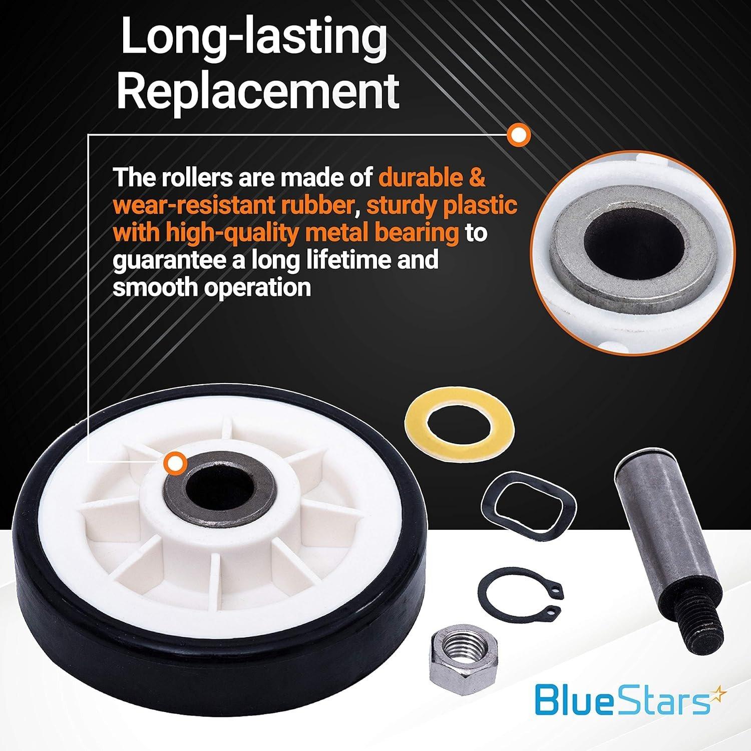 [Lifetime Warranty] 12001541, 303373, 303373K Dryer Drum Roller Kit & 6-3700340 Dryer Idler Pulley & WP33002535 Dryer Drum Belt Repair Kit image 4