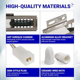 [Lifetime Warranty] W11596211 P7432P143-60 Gas Range Oven Stove Igniter - Compatible with Whirlpool Maytag KitchenAid Kenmore Jenn-Air Ikea - Replaces 7432P143-60 74007965 W11532055 AP7193202 PS11744546 thumbnail 6