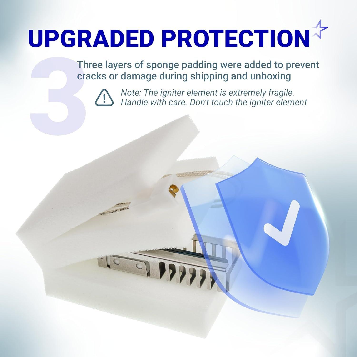 [Lifetime Warranty] W11596211 P7432P143-60 Gas Range Oven Stove Igniter - Compatible with Whirlpool Maytag KitchenAid Kenmore Jenn-Air Ikea - Replaces 7432P143-60 74007965 W11532055 AP7193202 PS11744546 image 2