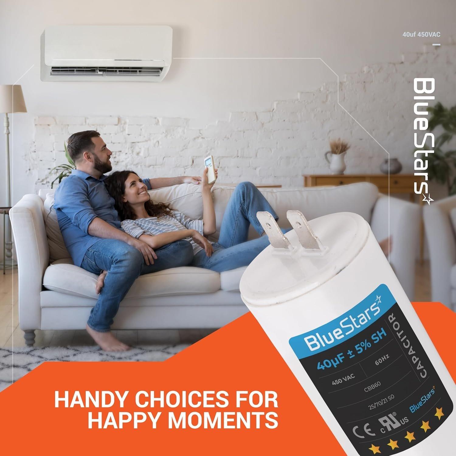 [Lifetime Warranty] 40 uF MFD 450 VAC CBB60 50/60 Hz Run Capacitor with Screw - Fits AC Motors, Electric Motors, Water Pumps image 4