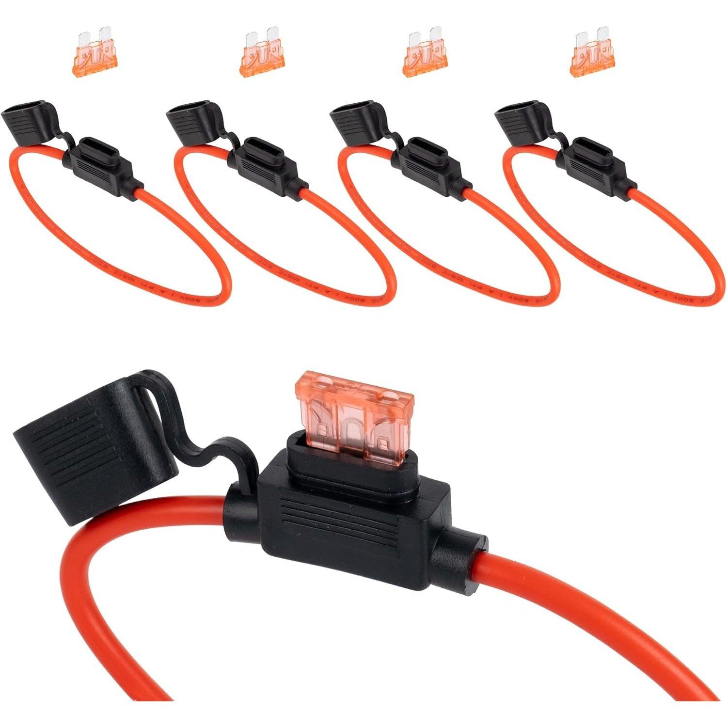 10 Gauge Inline 12V Fuse Holder 40A image 0