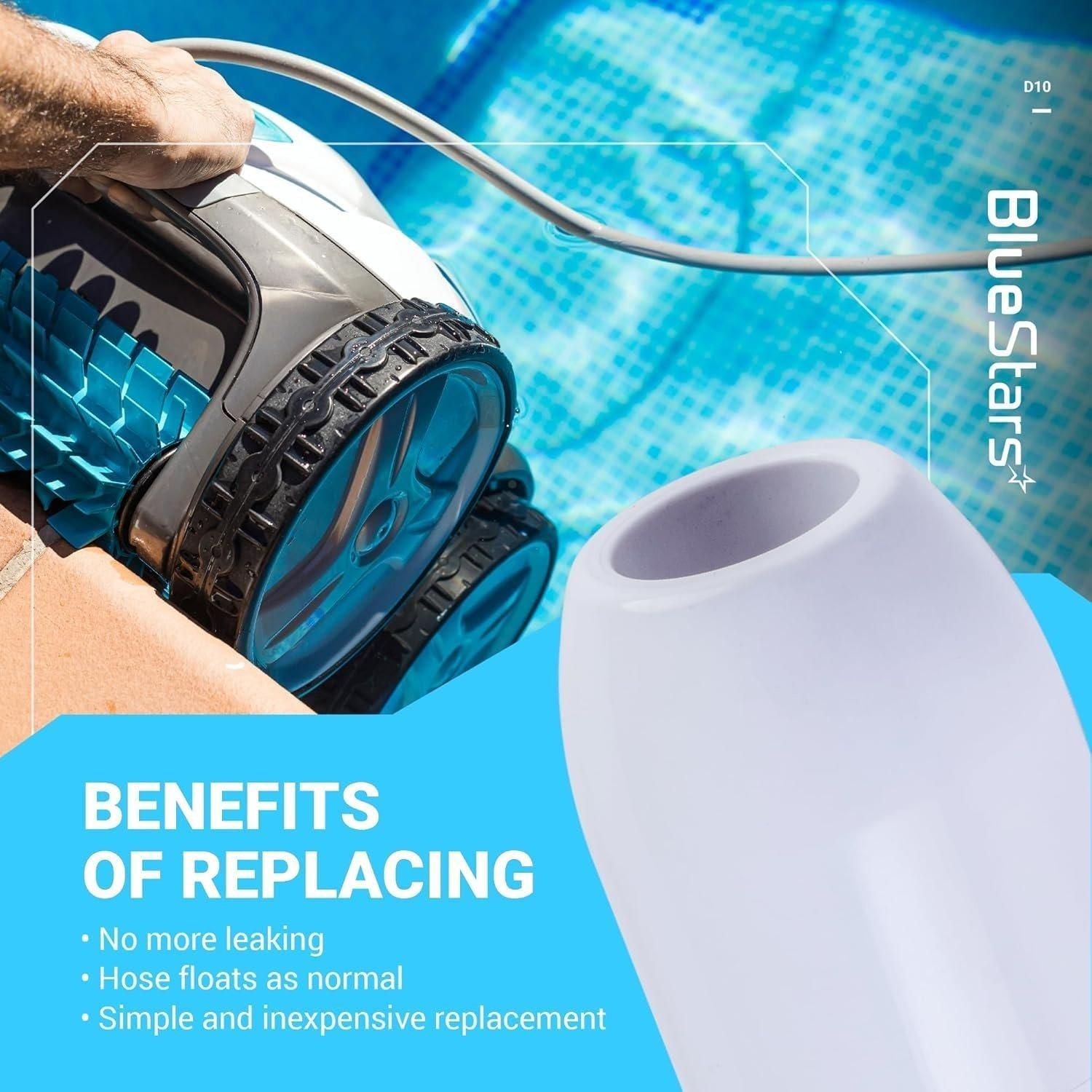 [Lifetime Warranty] D10 Pool Cleaner Feed Hose Float - Pack of 9 image 3