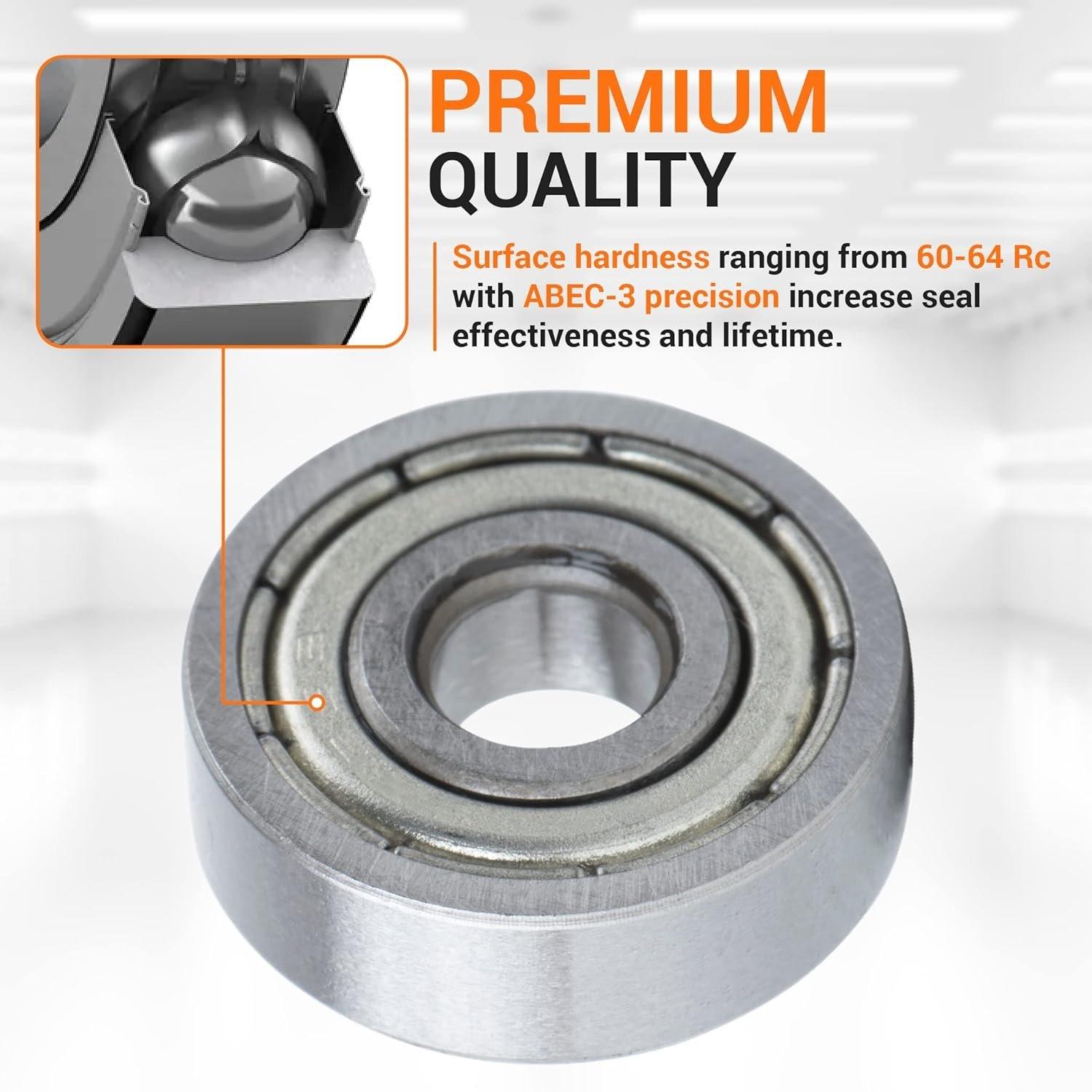 10 Pcs 625ZZ Double Metal Seal Bearings image 1