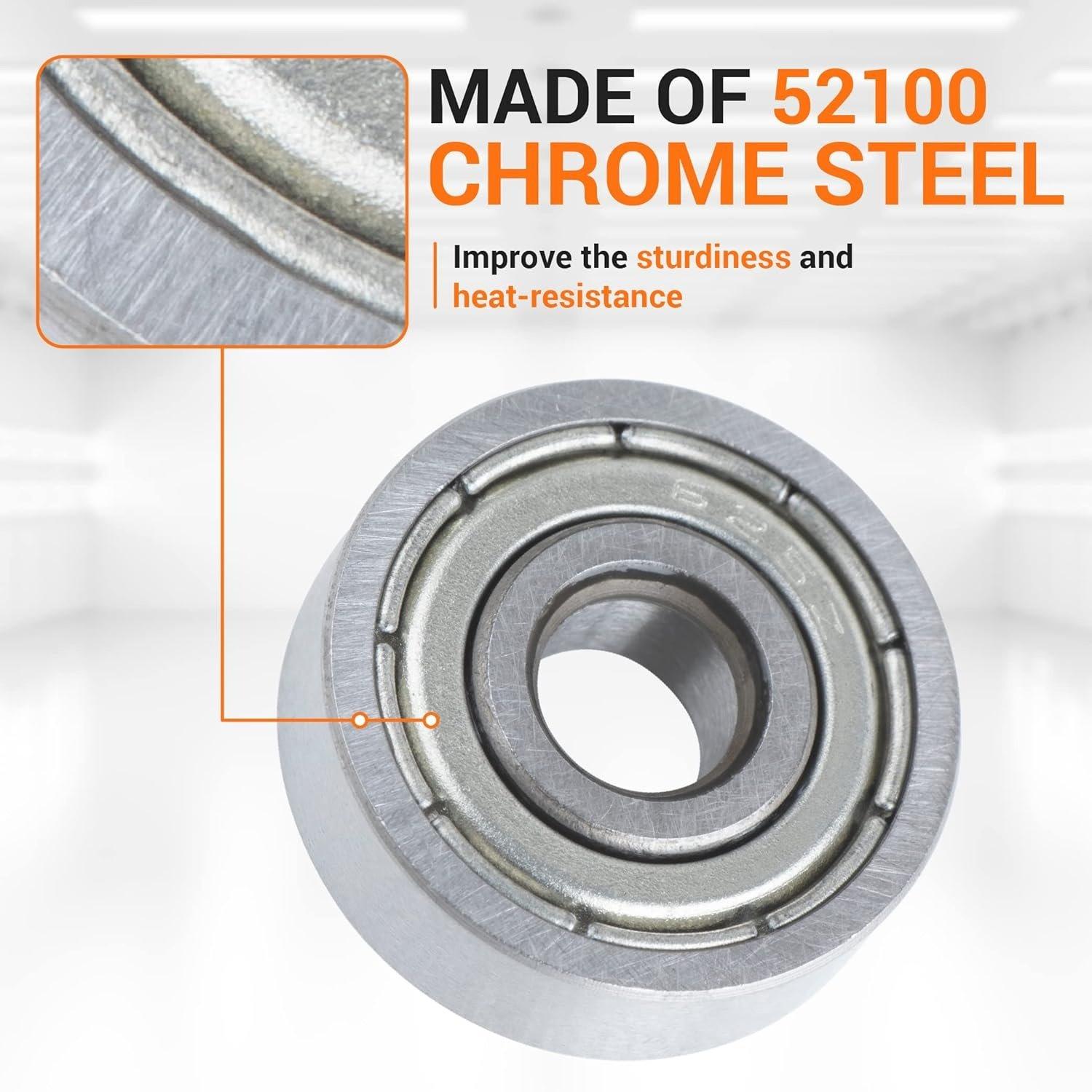 10 Pcs 625ZZ Double Metal Seal Bearings image 3