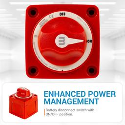6006 m-Series Battery Switch ON/Off with Knob thumbnail 6