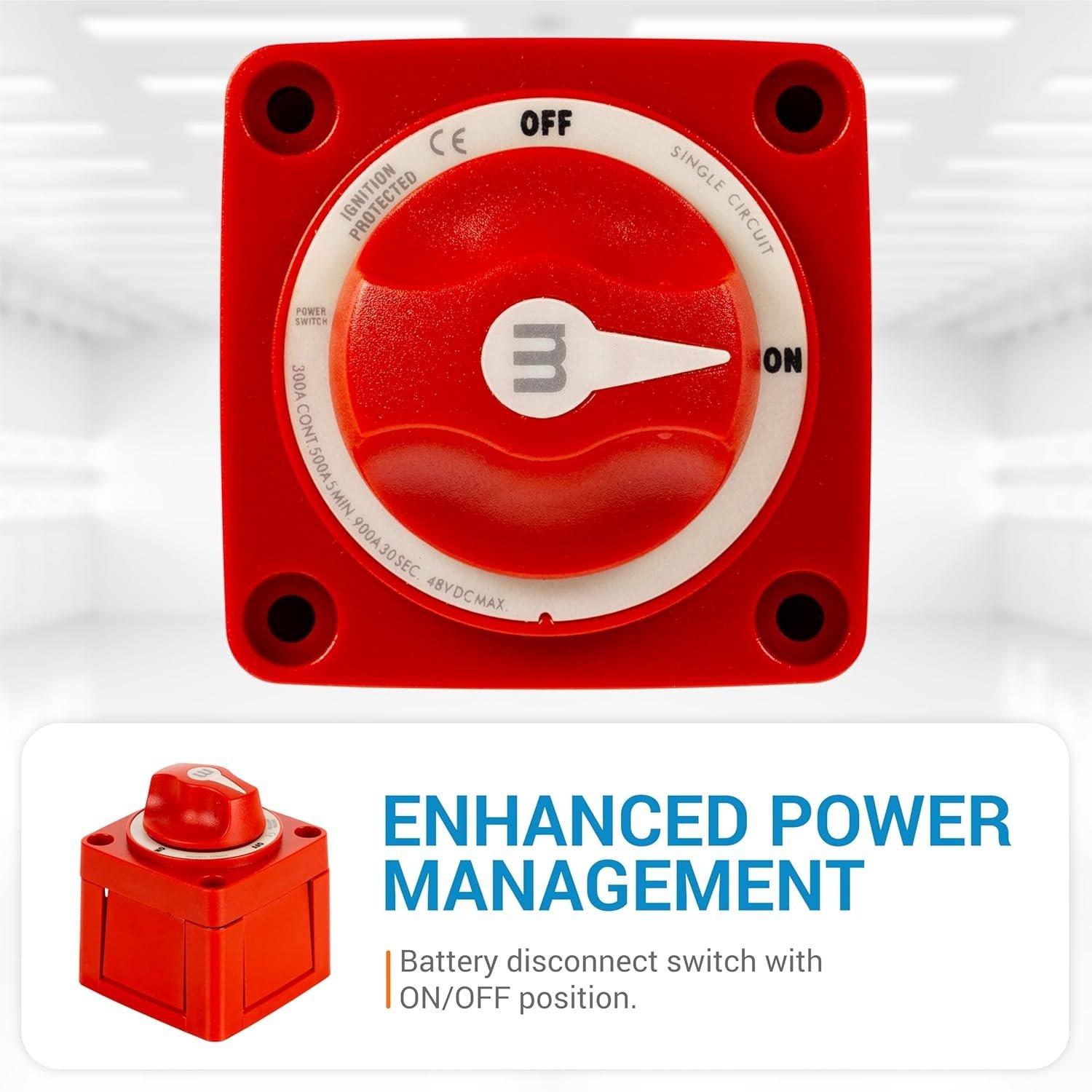 6006 m-Series Battery Switch ON/Off with Knob image 6