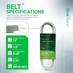 [Lifetime Warranty] 954-0461 Drive Belt thumbnail 5