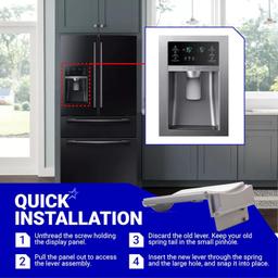 [Lifetime Warranty] DA97-11867A Refrigerator Dispenser Lever Assembly - Compatible with Samsung Refrigerators Series RF25/4267/263 RFG296/29/297/298 RSG307/309 - Replaces 3973332 PS4176495 AP5589062 thumbnail 8