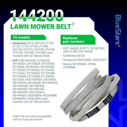 [Lifetime Warranty] Mower Deck Belt 144200 1/2" x 88" thumbnail 4