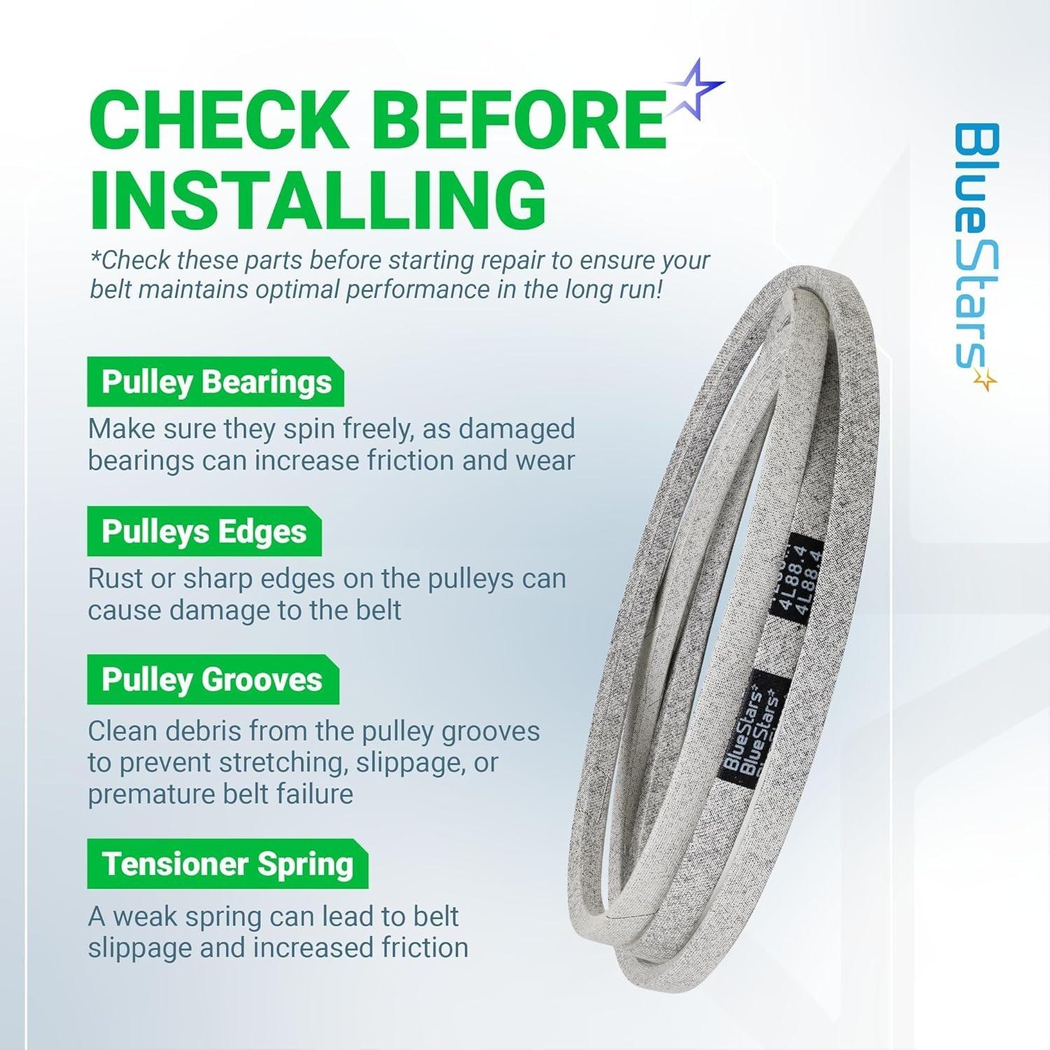 [Lifetime Warranty] Mower Deck Belt 144200 1/2" x 88" image 6