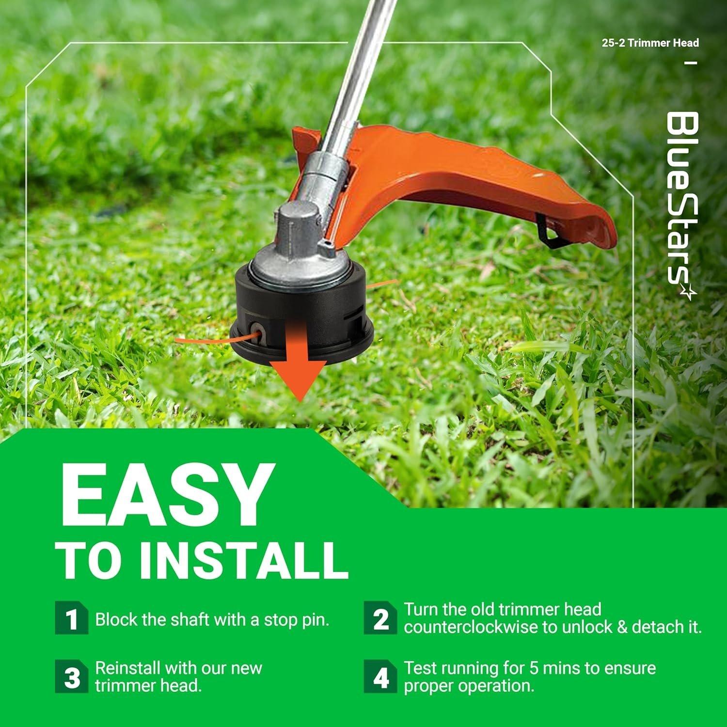 [Lifetime Warranty] 25-2 Trimmer Head 4002 710 2191 - Pack of 2 image 1