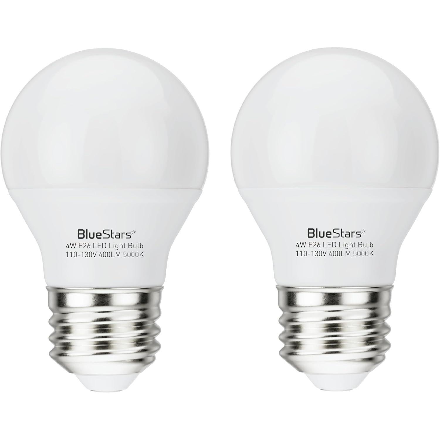 [Lifetime Warranty] A15 LED Refrigerator Light Bulb 4W (40 Watt Equivalent) E26 - Pack of 2 image 0