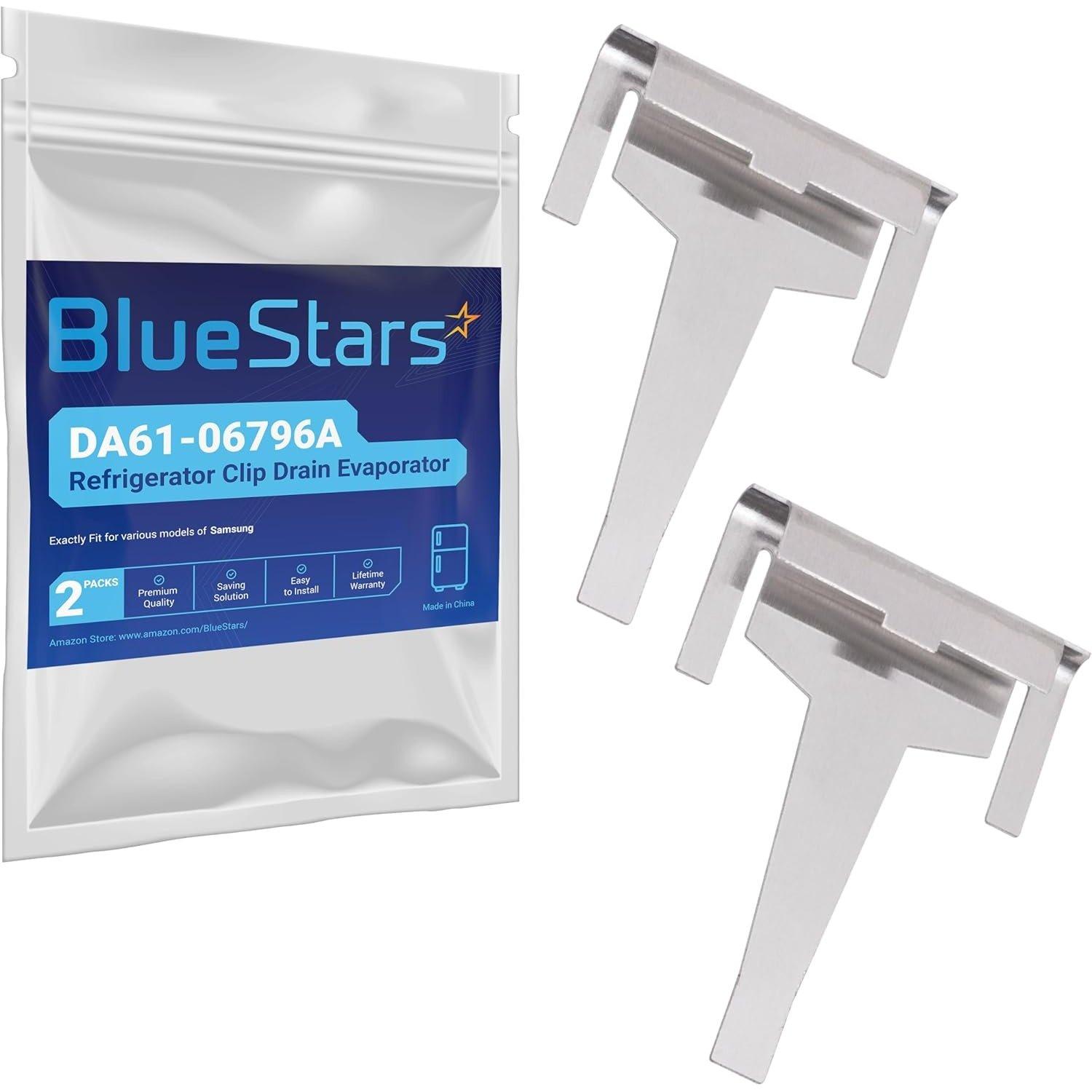 [Lifetime Warranty] DA61-06796A Refrigerator Clip Drain Evaporator - Solve The Ice Buildup Problem - Compatible with Samsung Refrigerators - Replaces DA61-06796A AP5579885 PS4145120 2683162 - Pack of 2 image 0