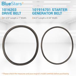 [Lifetime Warranty] 1016203 Drive Belt & 101916701 Starter Generator Belt Set thumbnail 3