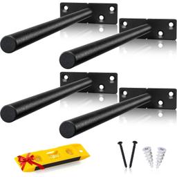 4 Pcs 8€ Rustproof Floating Shelf Bracket thumbnail 0