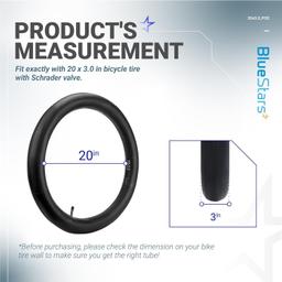 [Lifetime Warranty] 20 x 3.0 Bike Inner Tubes - Pack of 2 thumbnail 8