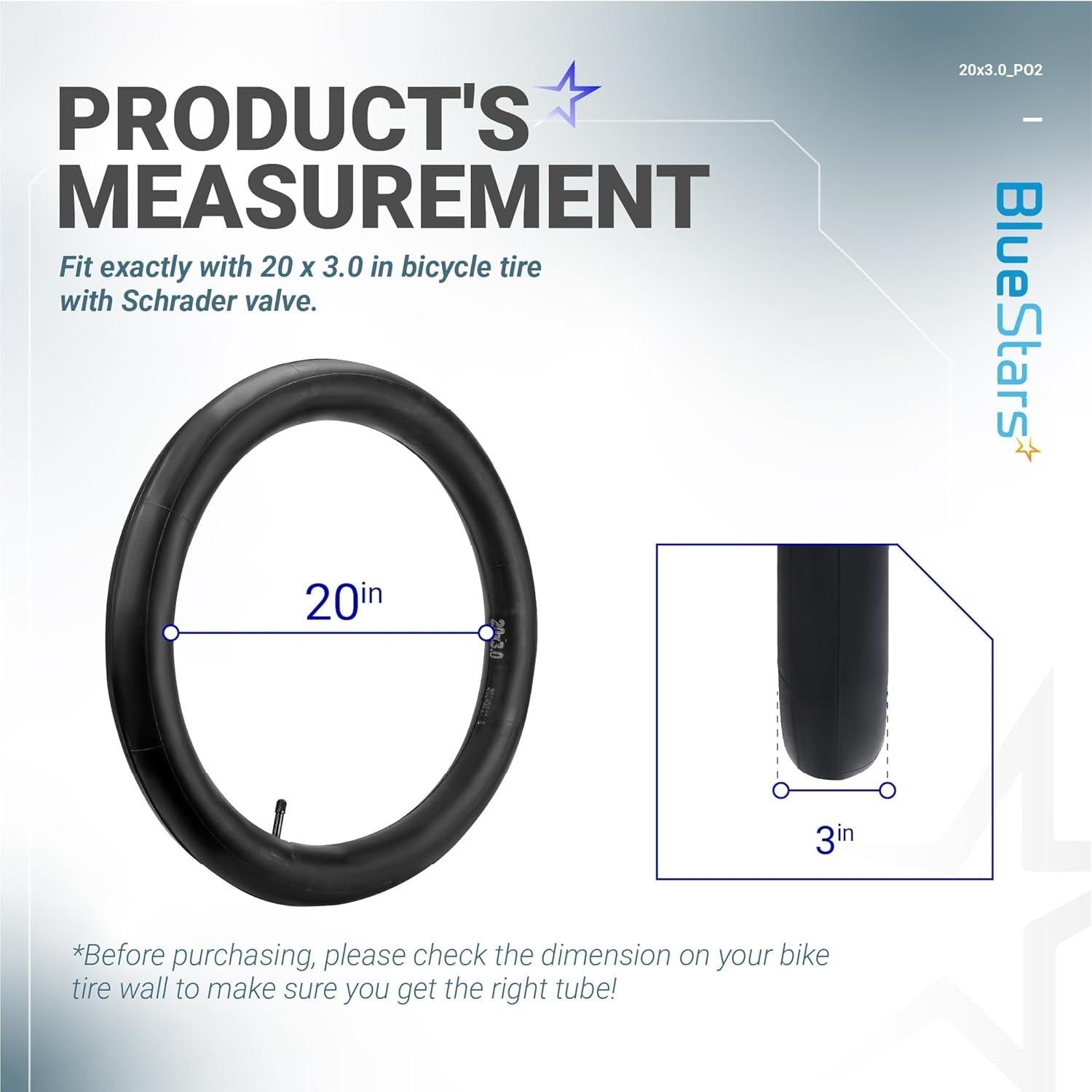 [Lifetime Warranty] 20 x 3.0 Bike Inner Tubes - Pack of 2 image 8