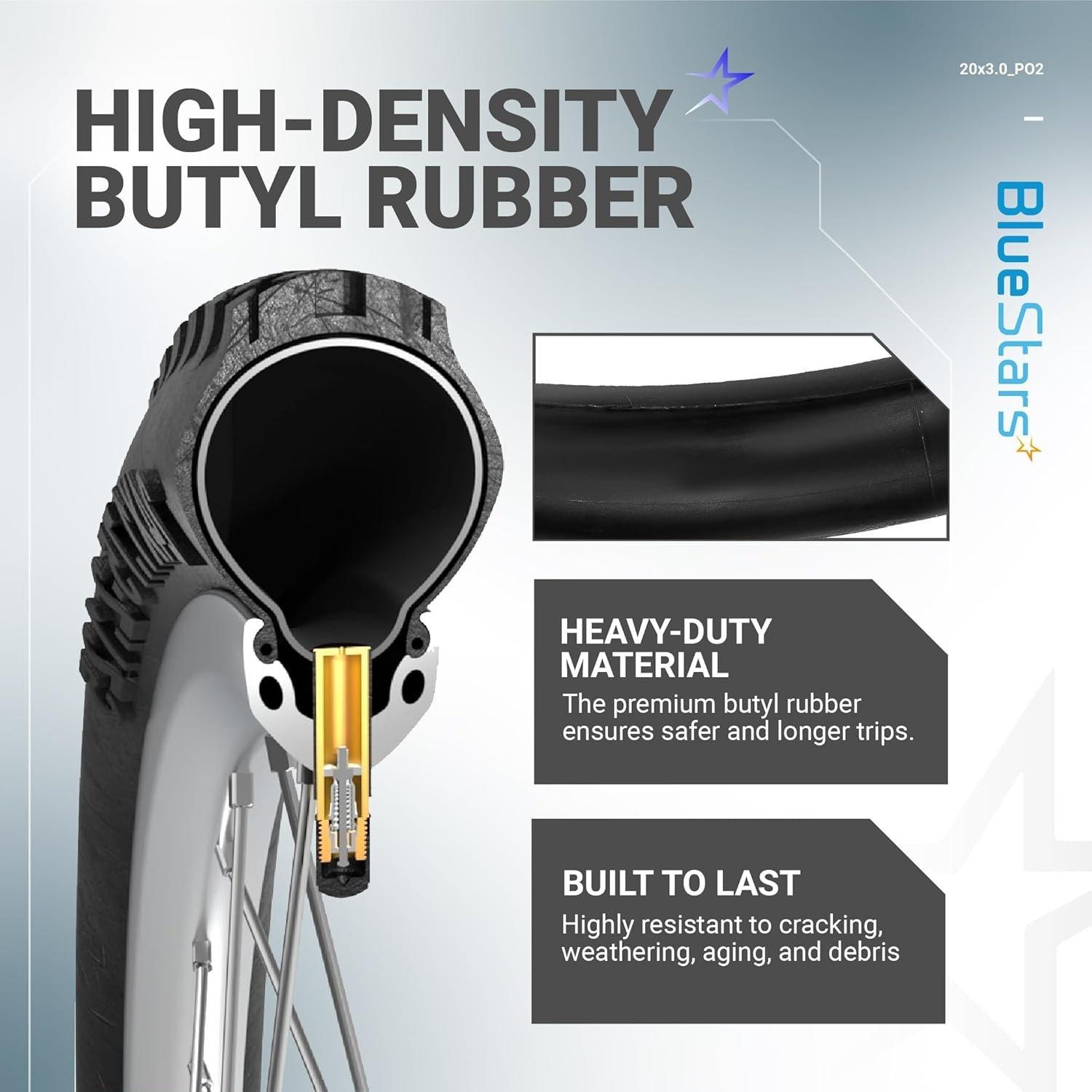 [Lifetime Warranty] 20 x 3.0 Bike Inner Tubes - Pack of 2 image 6