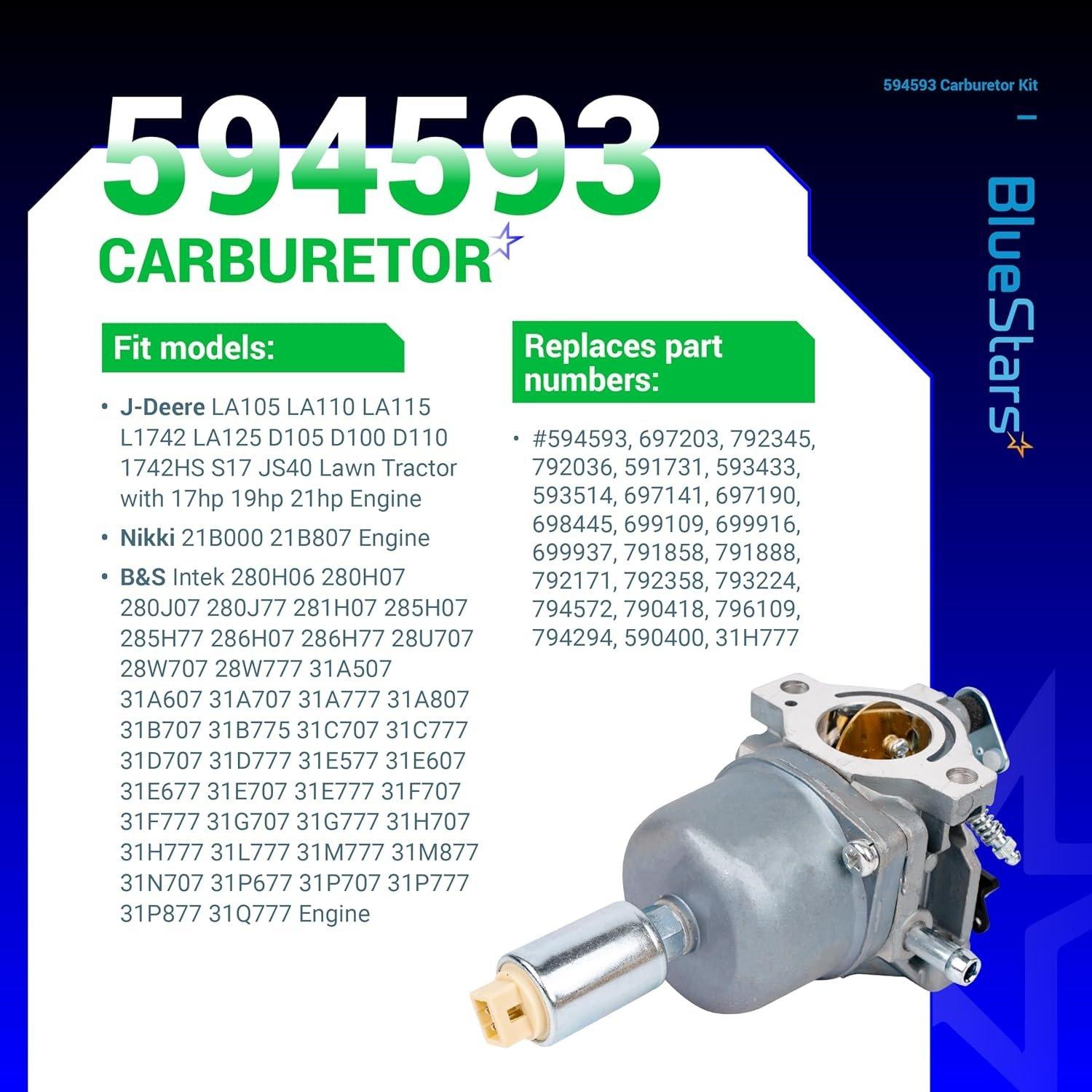 [Lifetime Warranty] 594593 Carburetor image 5
