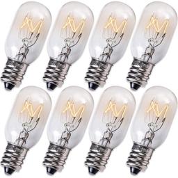 [Lifetime Warranty] E12 T20 25W Incandescent Bulbs Salt Lamp 120V - Pack of 8 thumbnail 0