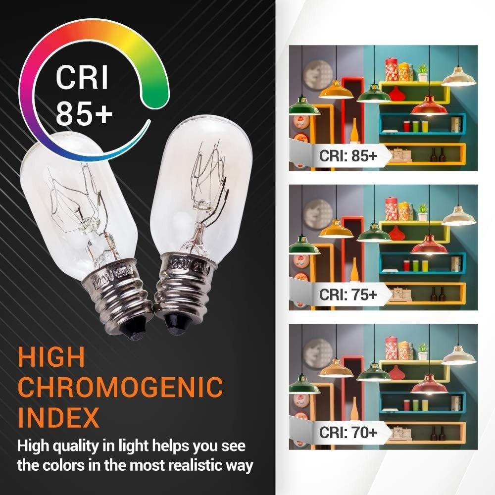 [Lifetime Warranty] E12 T20 25W Incandescent Bulbs Salt Lamp 120V - Pack of 8 image 3