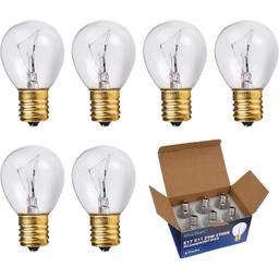 [Lifetime Warranty] Lava Lamp Bulbs 25 Watt E17 Base S11 Bulb - Pack of 6 thumbnail 0