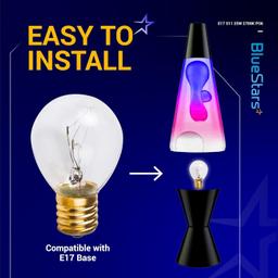[Lifetime Warranty] Lava Lamp Bulbs 25 Watt E17 Base S11 Bulb - Pack of 6 thumbnail 3