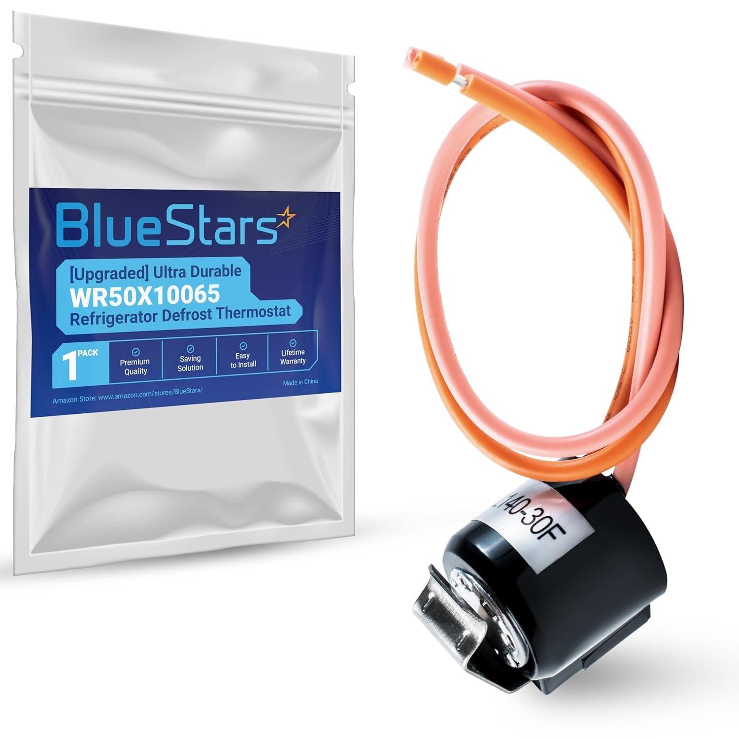 [Lifetime Warranty] WR50X10065 Refrigerator Defrost Thermostat - Compatible with GE Refrigerators - Replaces AP3796816 PS966762 AH966762 EA966762 image 0