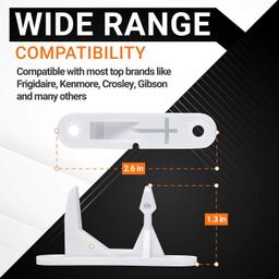 [Lifetime Warranty] 131763202 Washer Door Lock Switch with 131763310 Door Striker Replacement - Compatible with Frigidaire Whirlpool Electrolux Washers - Replace 131763255 13176325 thumbnail 2