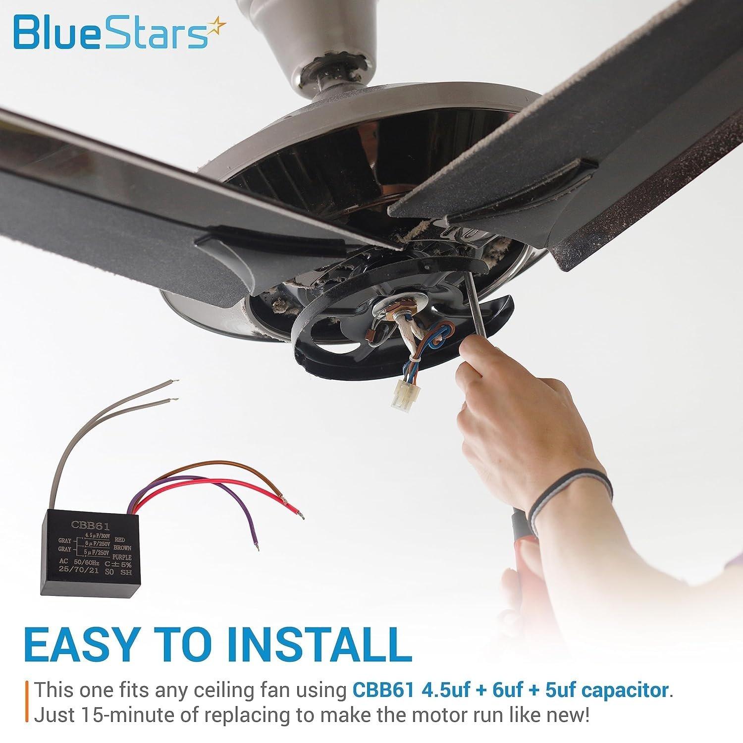 [Lifetime Warranty] CBB61 4.5uf+6uf+5uf 5-Wire 250V/300V AC Ceiling Fan Capacitor - Pack of 2 image 3