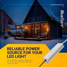 [Lifetime Warranty] 100W 24V LED Power Supply Driver 4.2A with US Standard 3-Prong Plug thumbnail 7