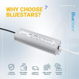 [Lifetime Warranty] 100W 24V LED Power Supply Driver 4.2A with US Standard 3-Prong Plug thumbnail 2