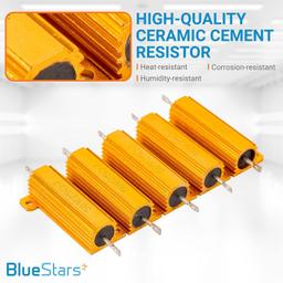 [Lifetime Warranty] 50W 25 ohm Aluminum Case Wirewound Resistor - Resistance Tolerance ±5% 25r - Replacement for Transformer Power Supply Transducer - Pack of 5 thumbnail 6