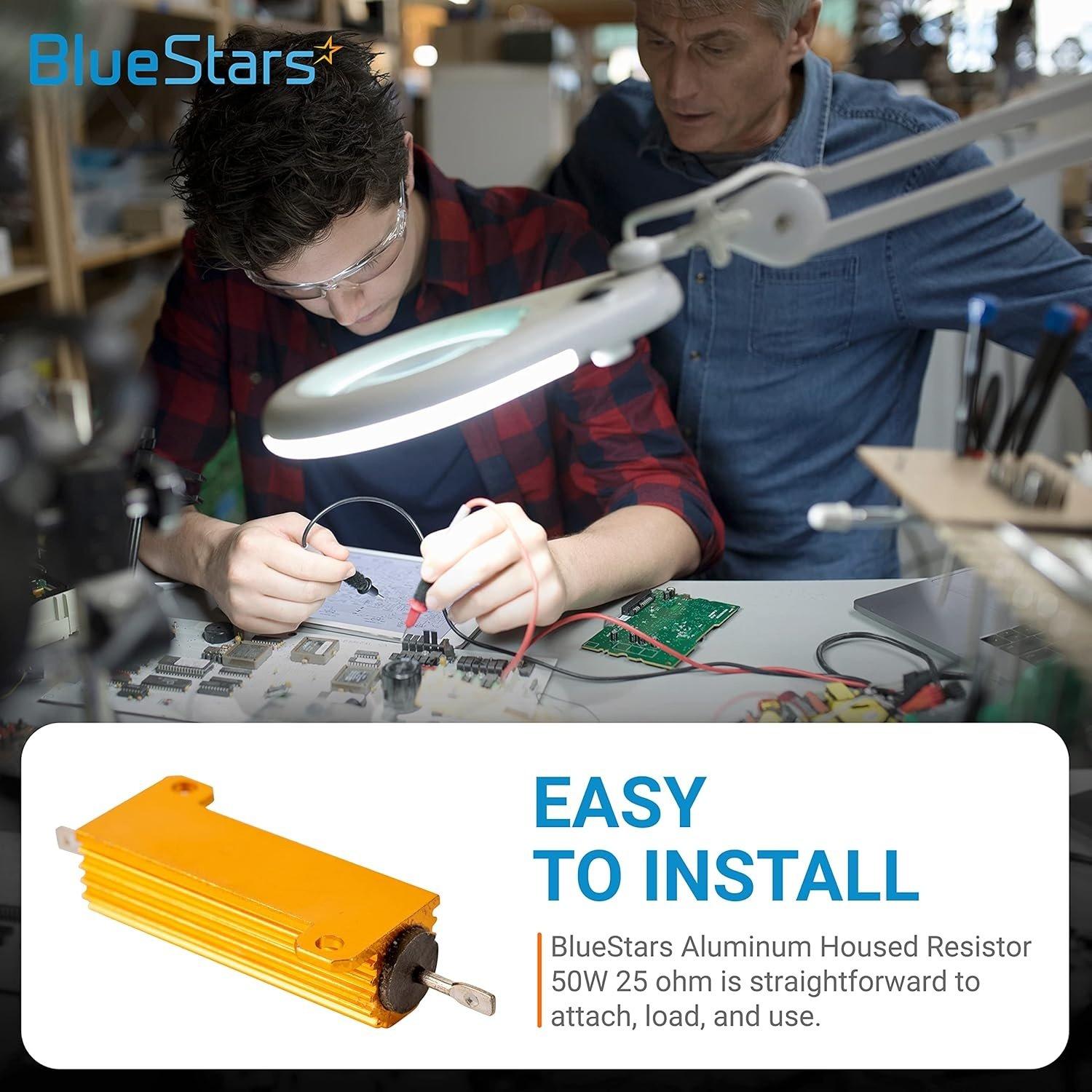 [Lifetime Warranty] 50W 25 ohm Aluminum Case Wirewound Resistor - Resistance Tolerance ±5% 25r - Replacement for Transformer Power Supply Transducer - Pack of 5 image 4